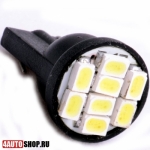   Светодиодная автолампа W5W 8 LED SMD1210 Black Dled (2шт.)